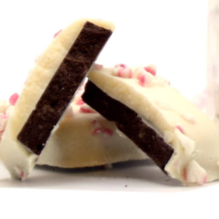 Oh, Sugar! - Wholesale Chocolate Covered Sweets - Holiday Christmas Peppermint Crunch Tall Stack1