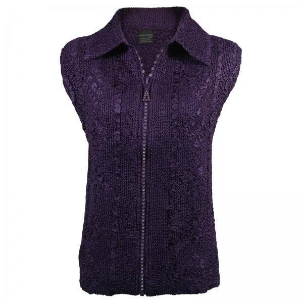 The Magic Scarf Company - Wholesale Outerwear Vest - Women's - 1367 - Diamond Zipper Vests37