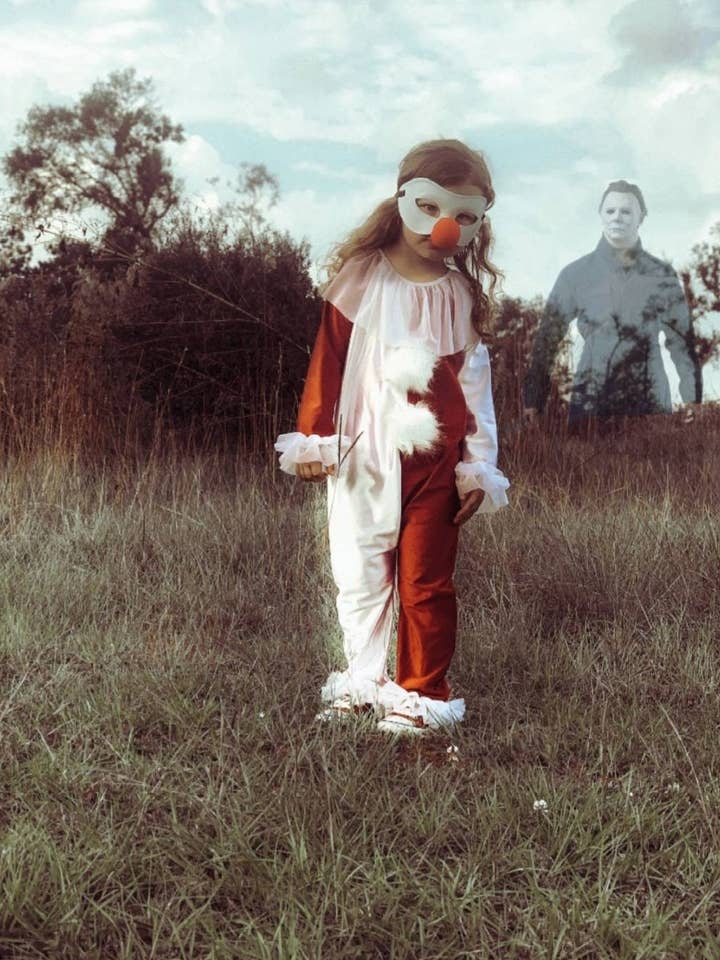 Fancy Shmancy Baby - Wholesale Costume – Child - Halloween 4 inspired red & white clown costume0