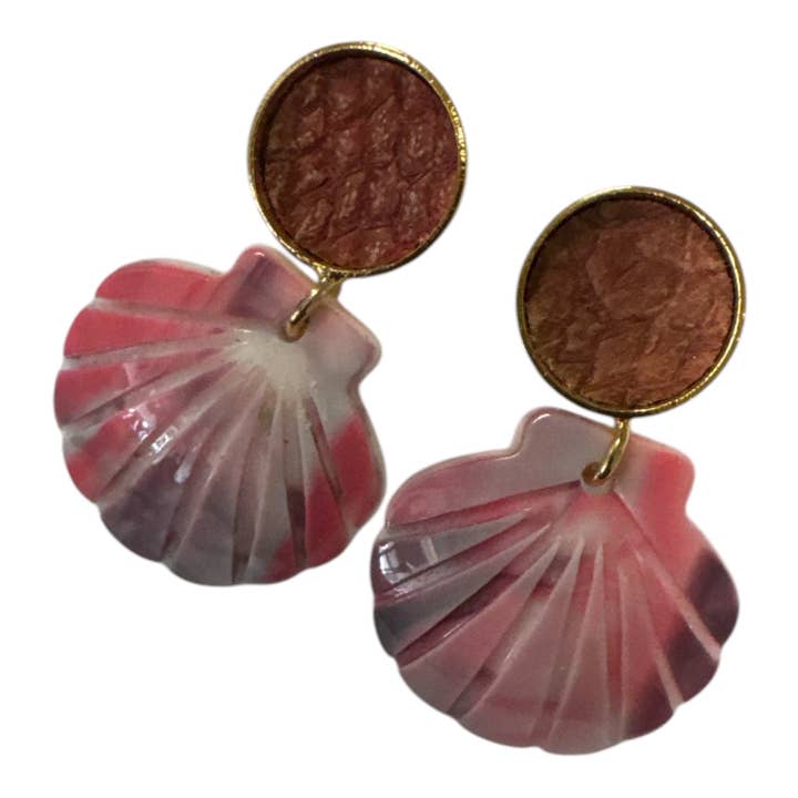 Pendiente "Conchas y crustáceos" pequeña Vieira para venta al por mayor de FEMER