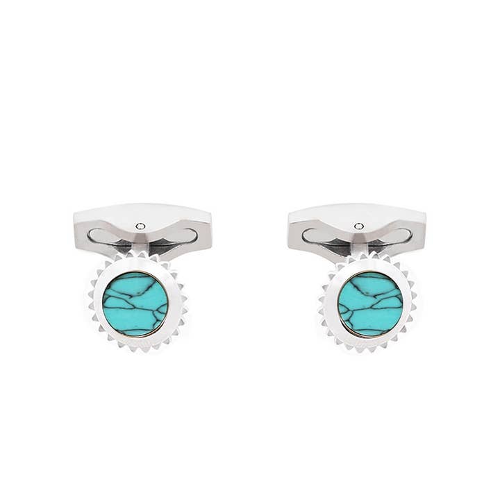 AMORINO SRL - Wholesale Cufflinks - MEN'S CUFFLINKS WITH STONE - RD241112B57X3