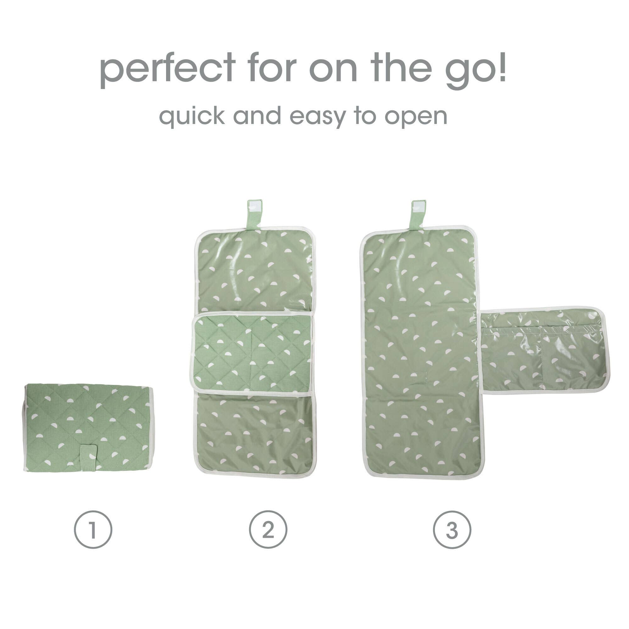 Pearhead - Wholesale Changing Mat/Pad - Baby - Organic Sage Travel Changing Mat, Diaper Bag Changing Pad5