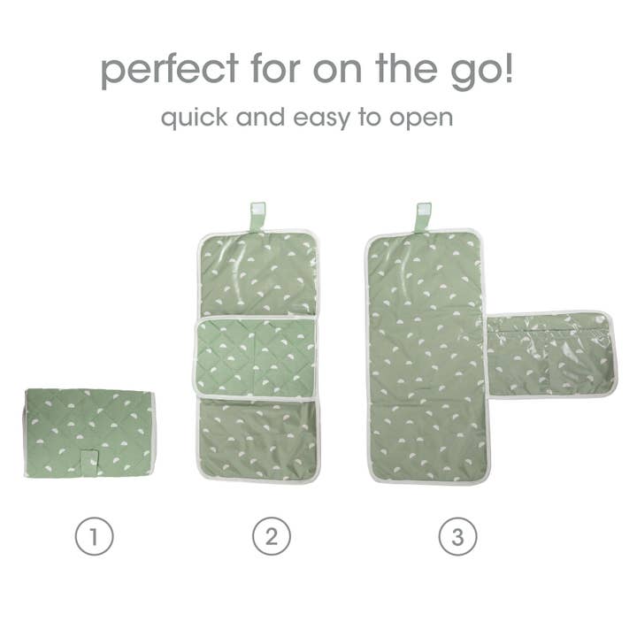 Pearhead - Wholesale Changing Mat/Pad - Baby - Organic Sage Travel Changing Mat, Diaper Bag Changing Pad5