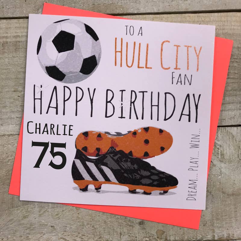 White Cotton Cards – wholesale Birthday card – Happy Birthday To A Hull Fan (FFP14)1
