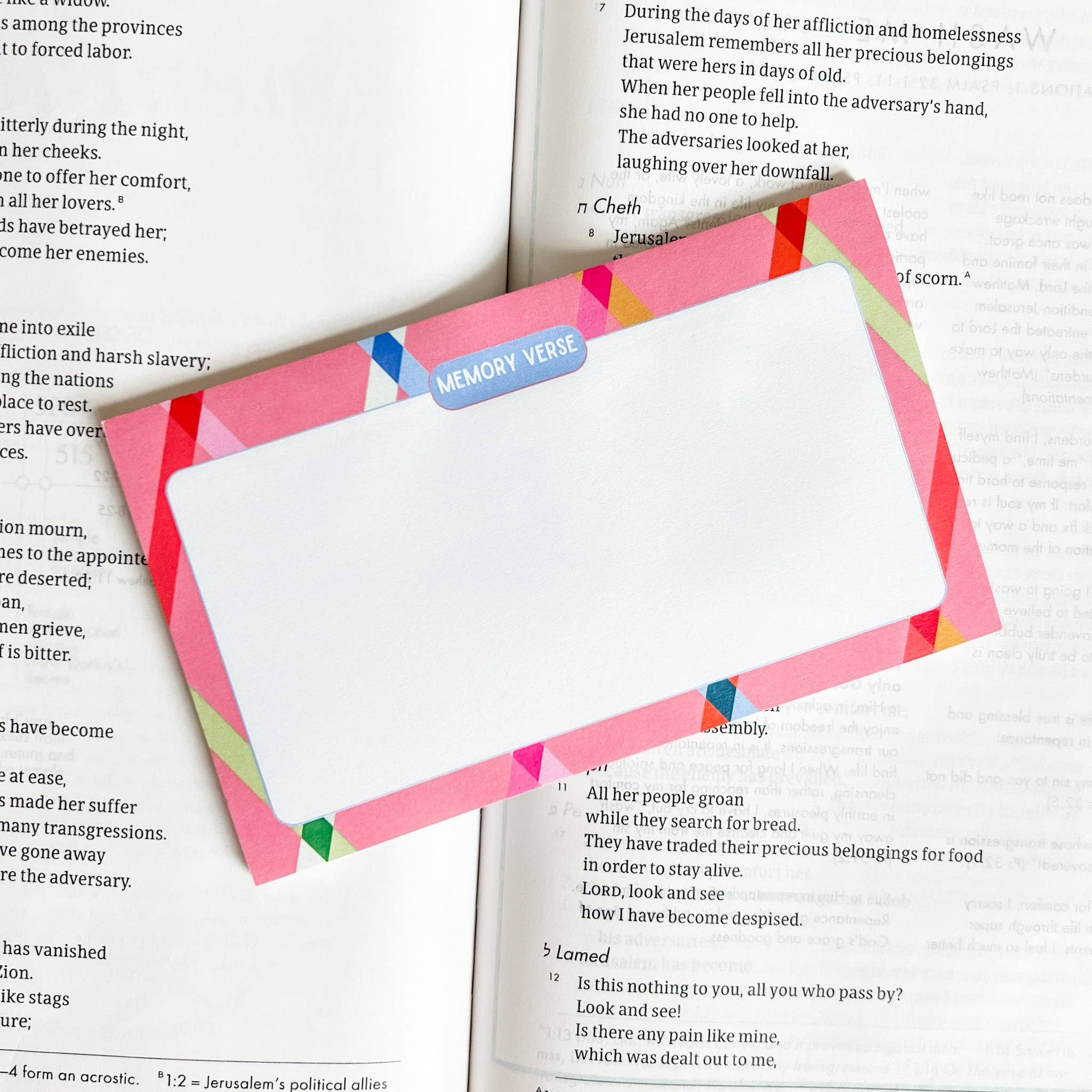 Saving Grace Print Shop - Wholesale Sticky Notes - Bright Memory Verse Sticky Notes0