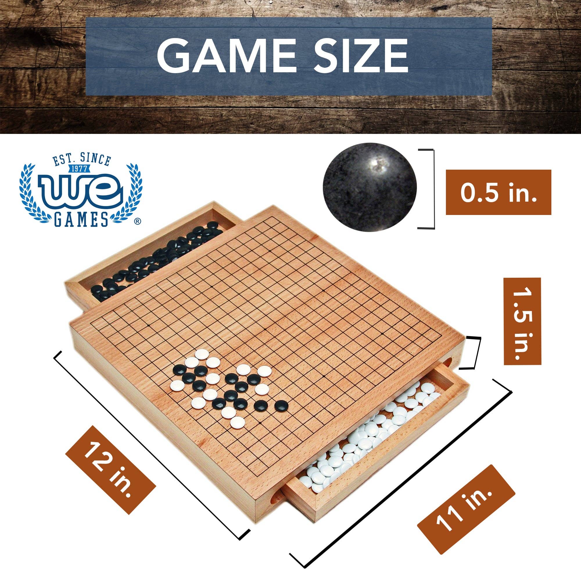 Wood Expressions - Wholesale Bordspel - Wood GO Set van 12 cm3