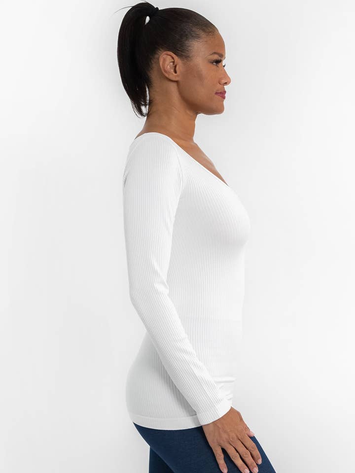ELIETIAN - Wholesale Knit Top - Women's - Ribbed Reversible Long Sleeve13
