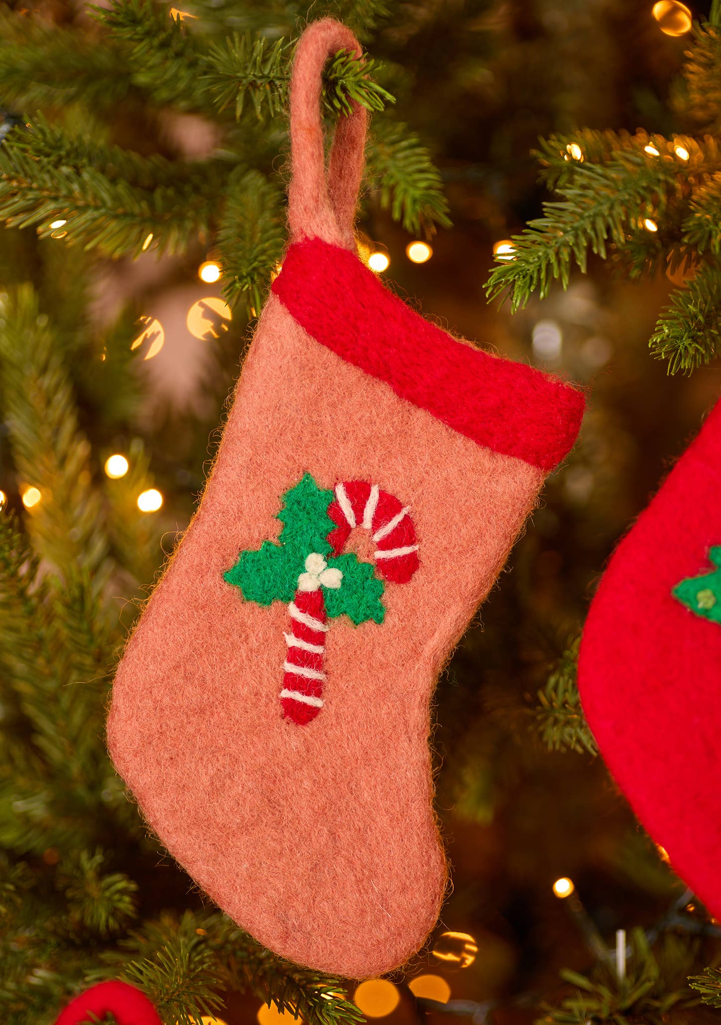 Namaste - Wholesale Christmas Decoration - Felt Character Mini Stockings3