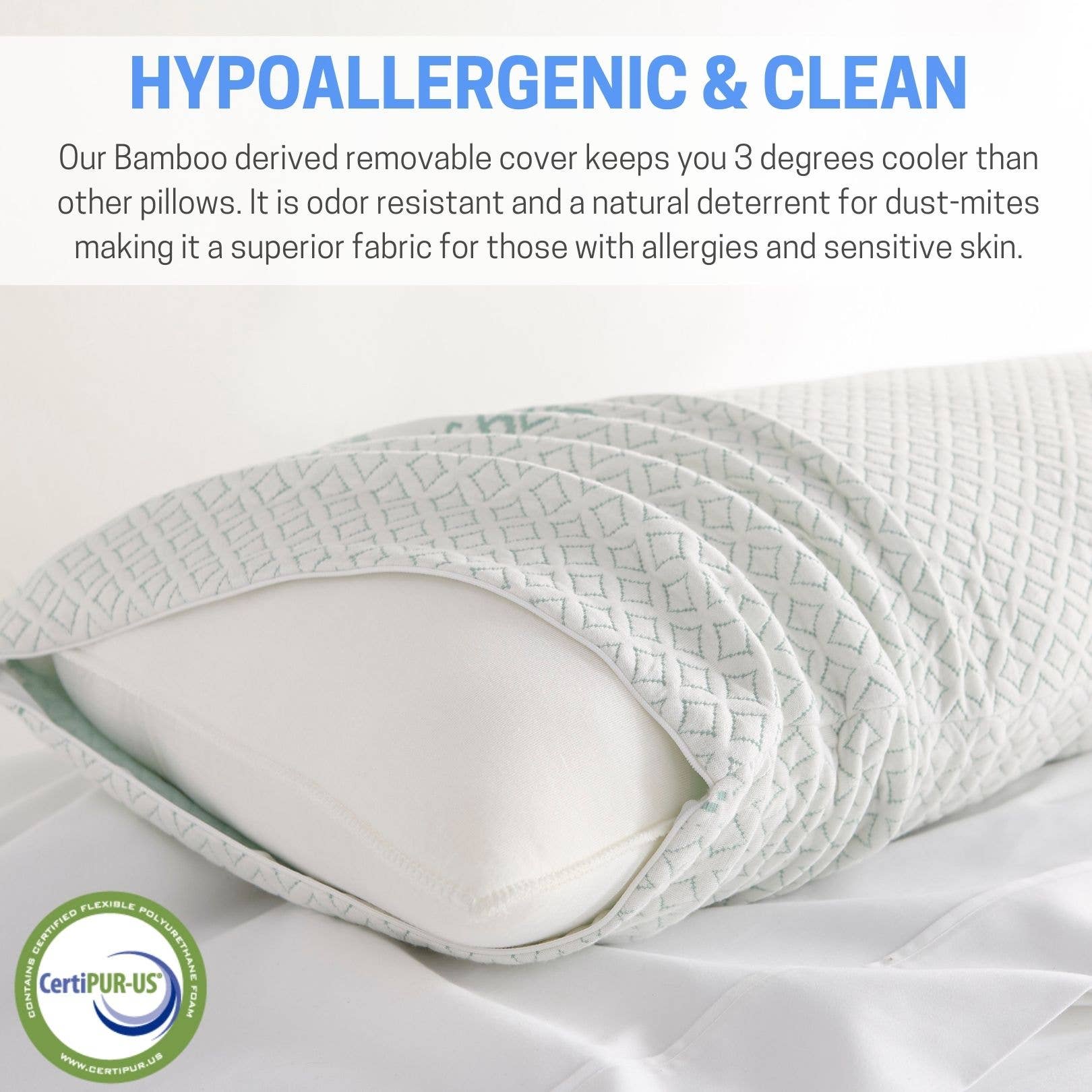 Bamboo Is Better – Großhandel Kopfkissen – Ganzkörperkissen aus Bambusviskose — geschredderter Memory-2