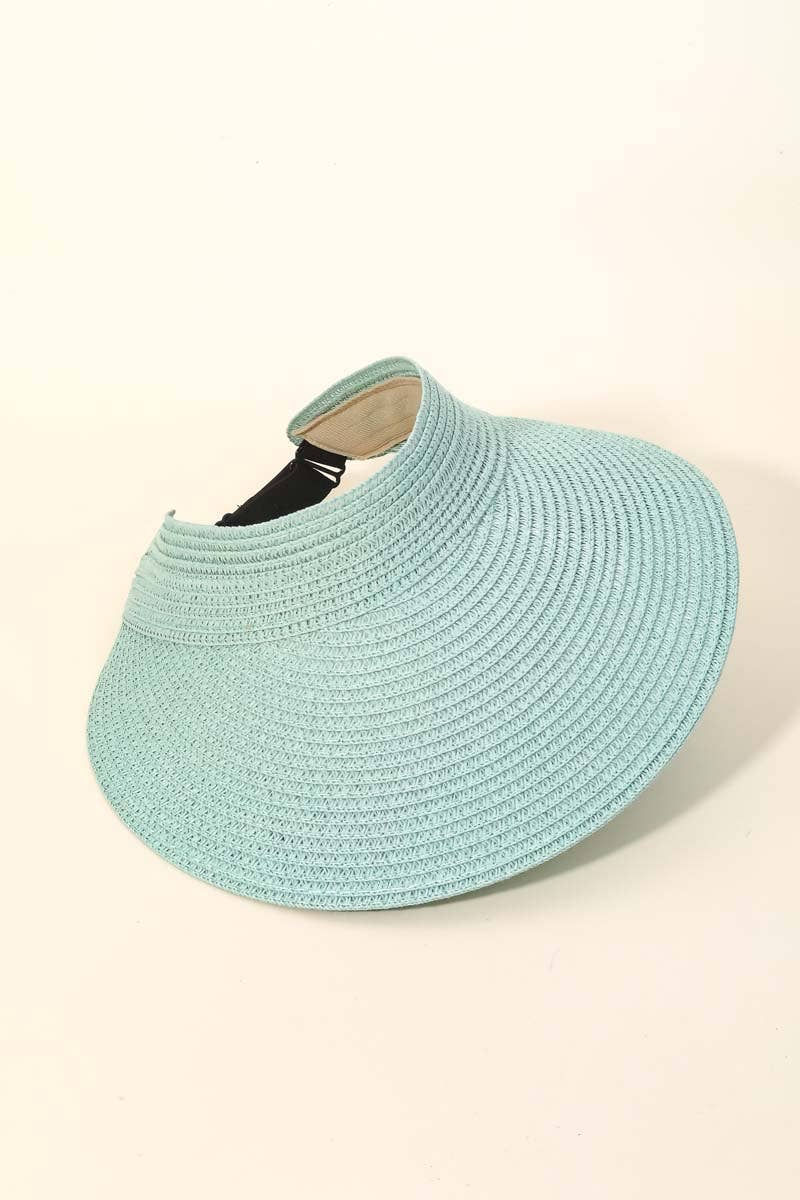 Anarchy Street - Wholesale Visor - Women's - Natural Straw Fashion Visor2