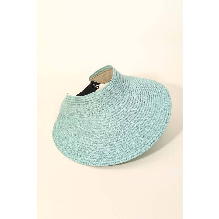 Anarchy Street - Wholesale Visor – Women's - Natural Straw Fashion Visor2