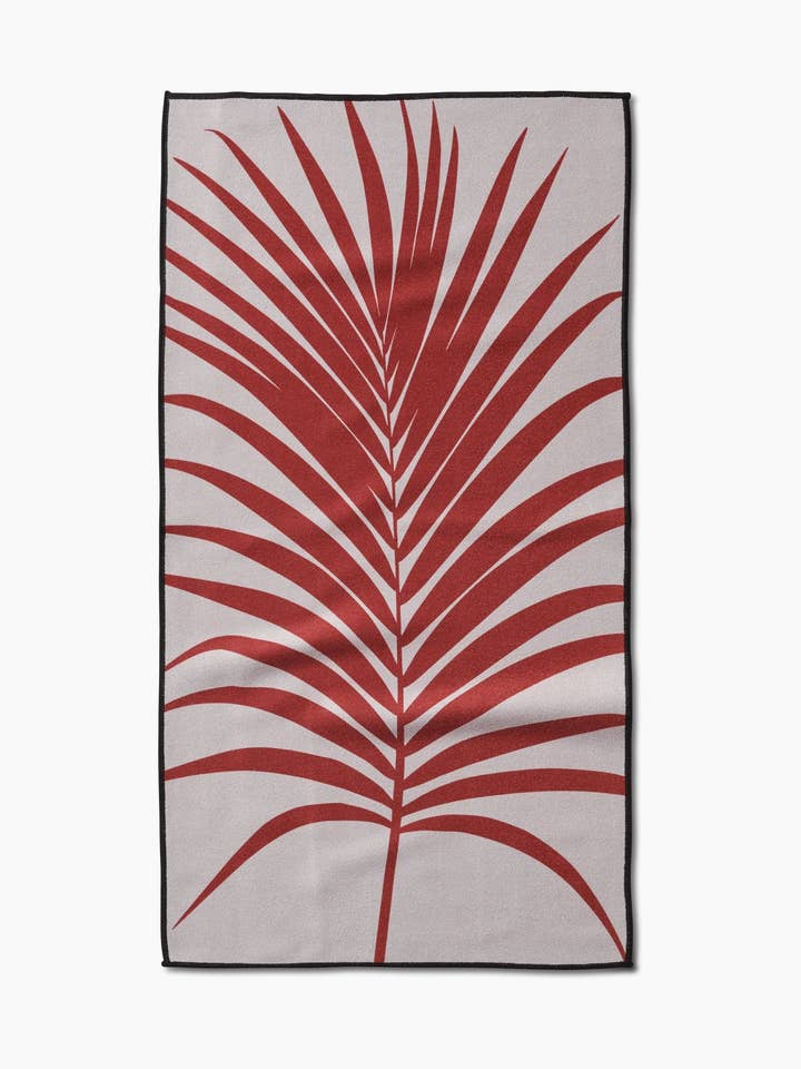 Red Palm Fitness Towel for wholesale by Geometry