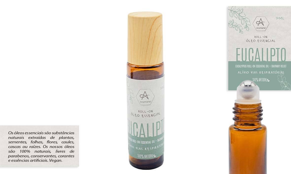 Esoterica Arte – Óleo essencial roll-on por atacado – Roll-On Óleo Essêncial Eucalipto 10ml0
