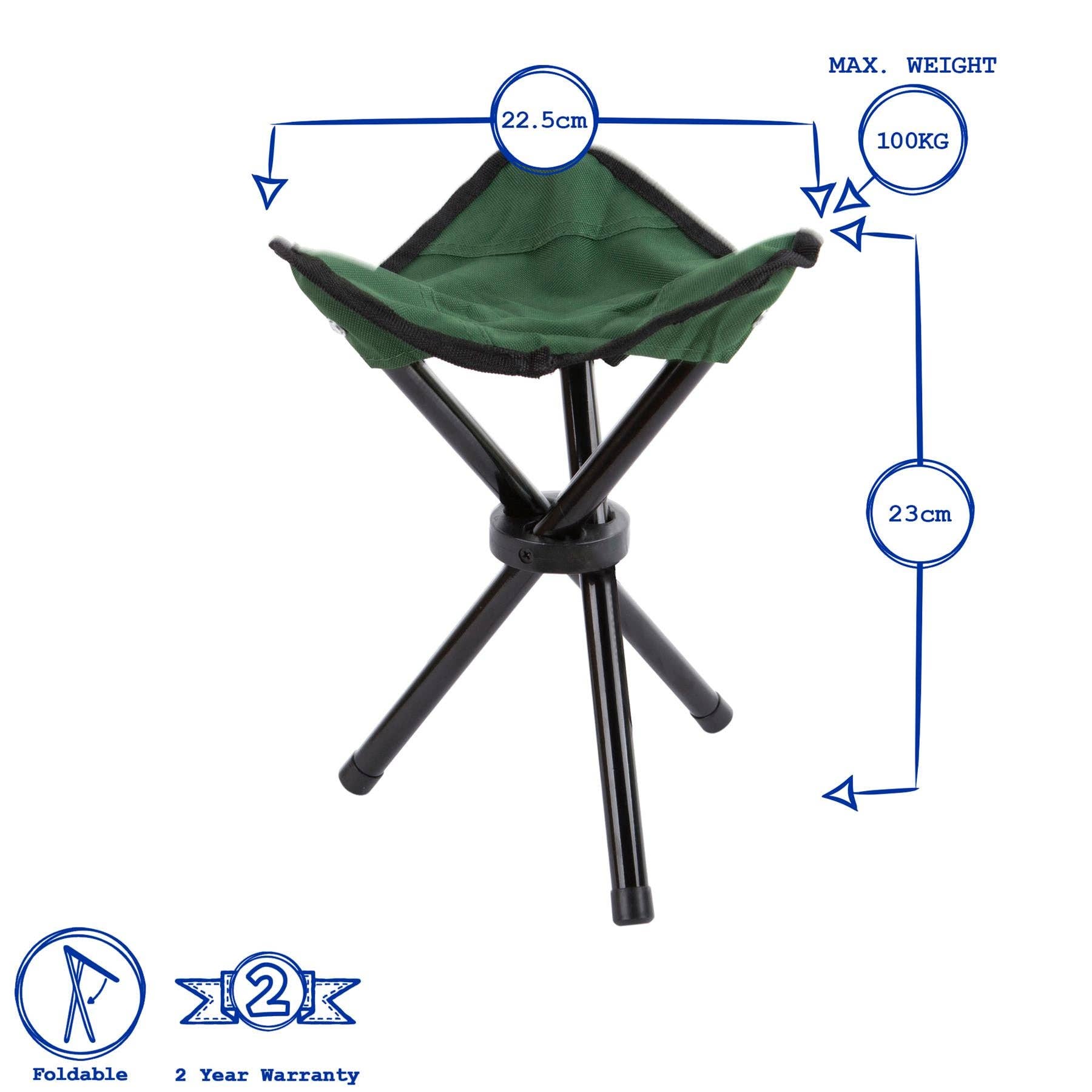 Rinkit Ltd - Wholesale Stool - Folding Canvas Camping Stool - By Redwood1