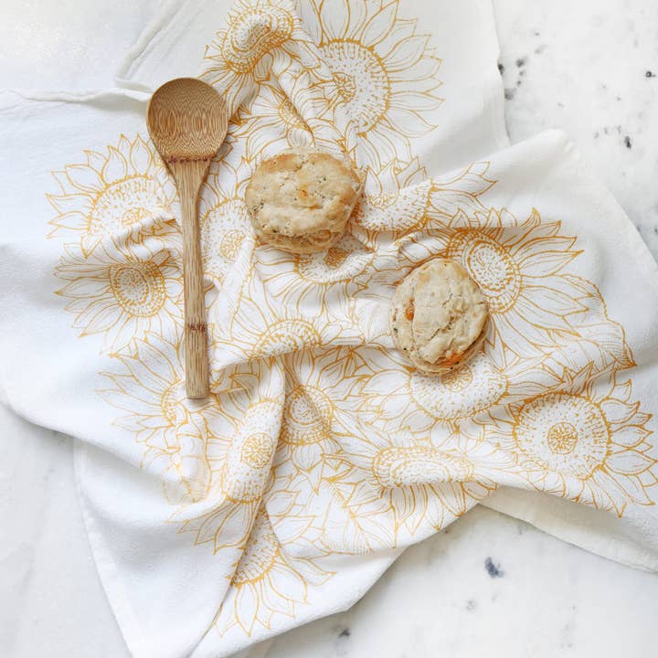 Highland Ridge | Handmade Home Decor - Wholesale Tea Towel - Sunflower Garden Tea Towel8