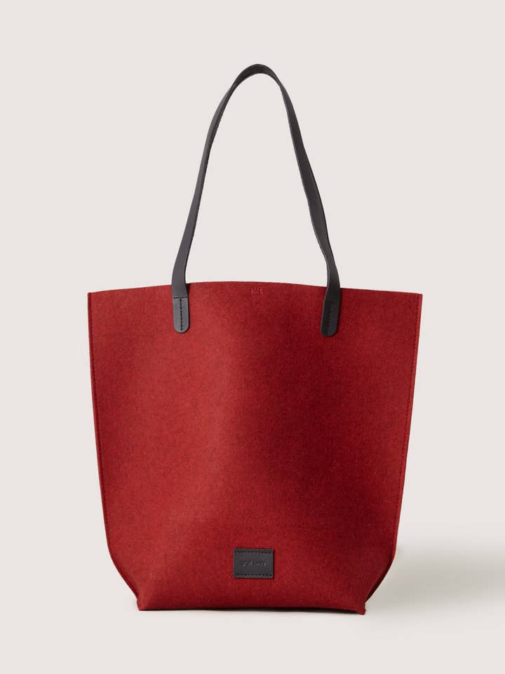 Hana Merino Wool Tote - Cherry Black for wholesale by Graf Lantz