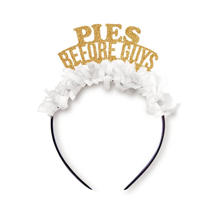 Pies Before Guys Thanksgiving Fall Party Headband Crown for wholesale by Festive Gal