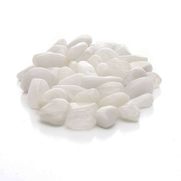 UniArt - Wholesale Ornament - White quartz - bag of tumbled stones 200 grams0
