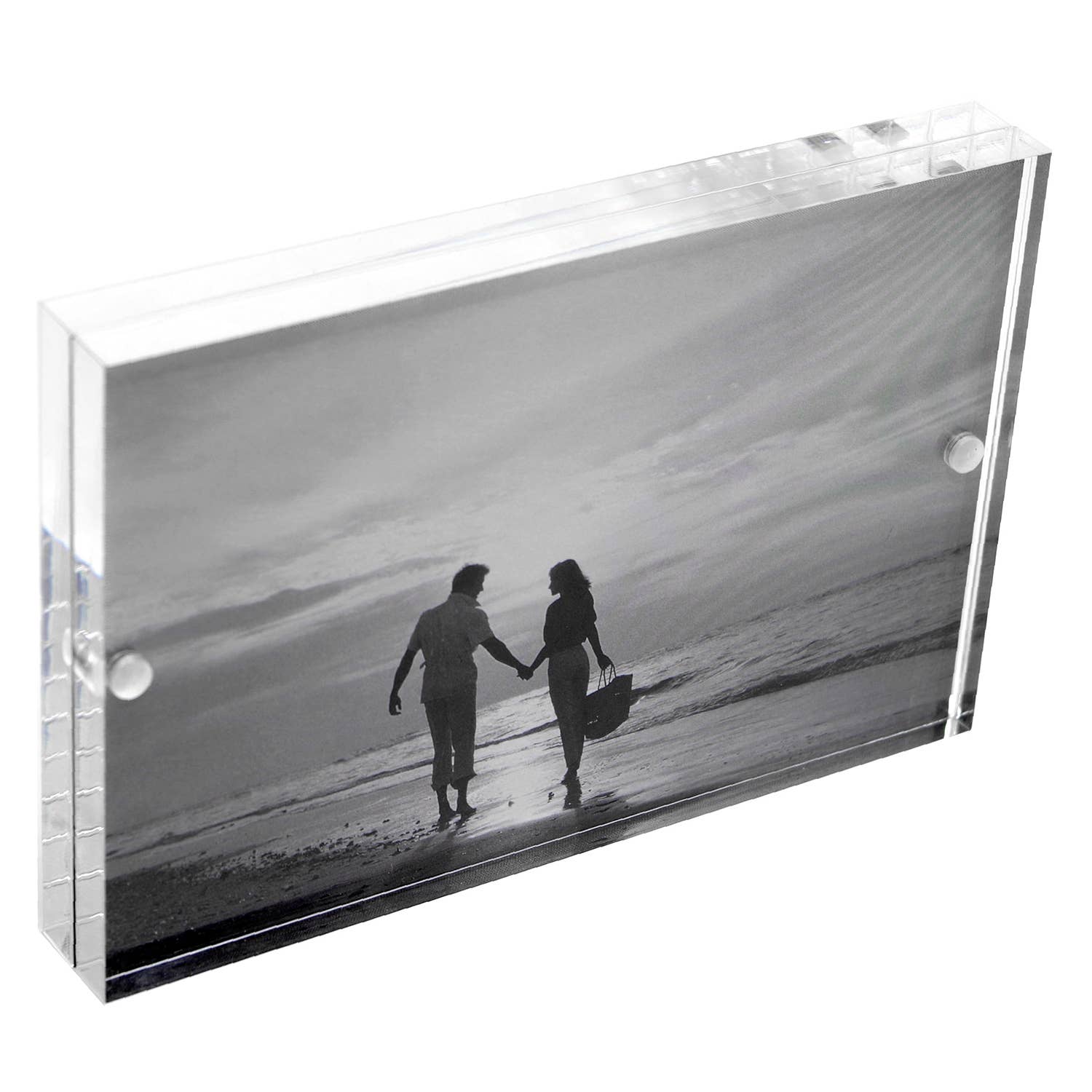 Supreme Housewares - Wholesale Picture Frame - 4 Inch x 6 Inch Magnetic Block Acrylic Picture Frames2