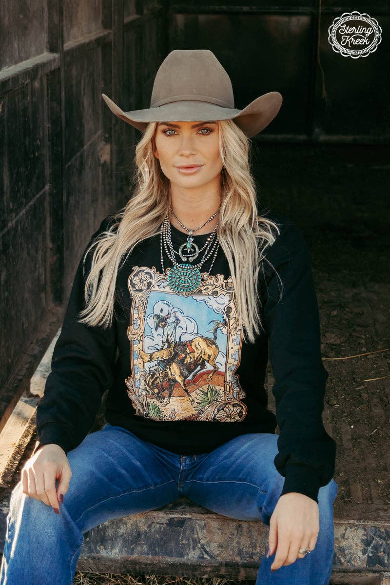 Sterling Kreek - Wholesale Graphic Sweatshirt - Women's - Rough Start Pullover3