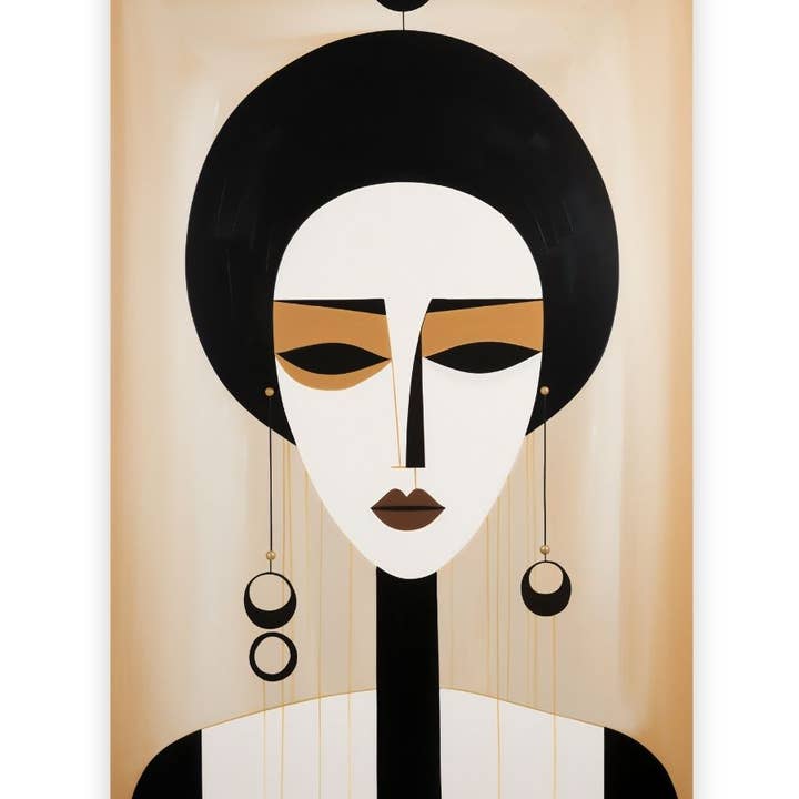 Modern Abstract Woman Portrait for wholesale by ArtbyHaise