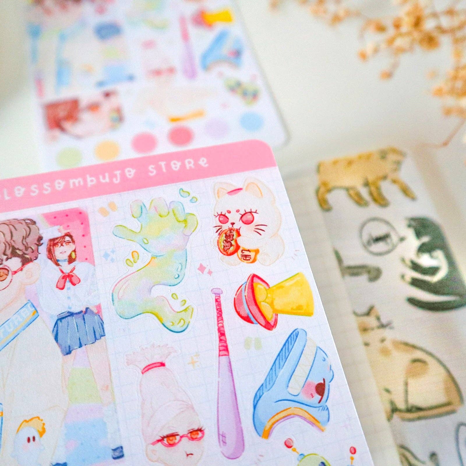 BlossomBujo Store - Vente Autocollant - Feuille d'autocollants - Dandadan2