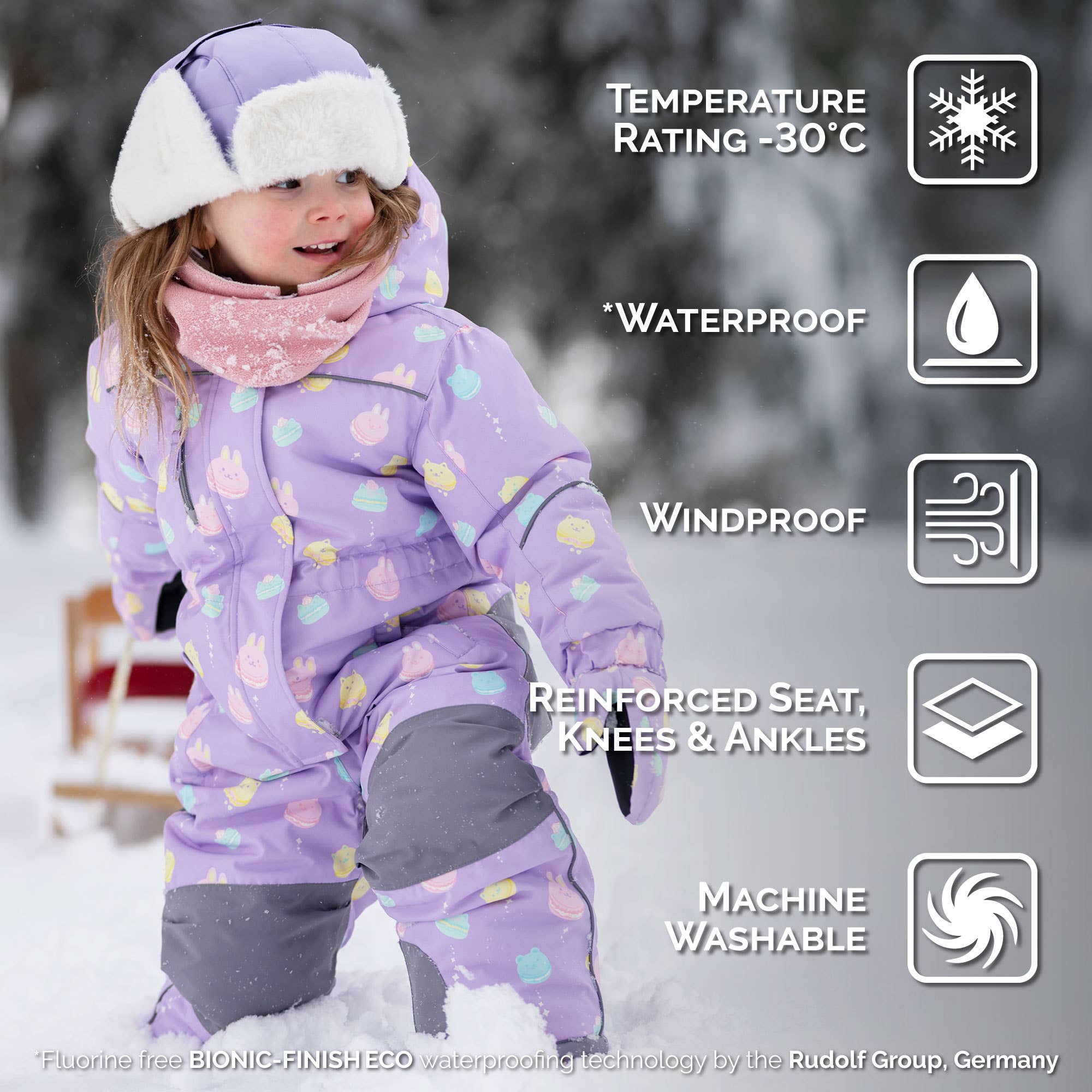 Jan & Jul - Wholesale Snow Suit - Kids - Macarons | Kids Waterproof Snowsuit5