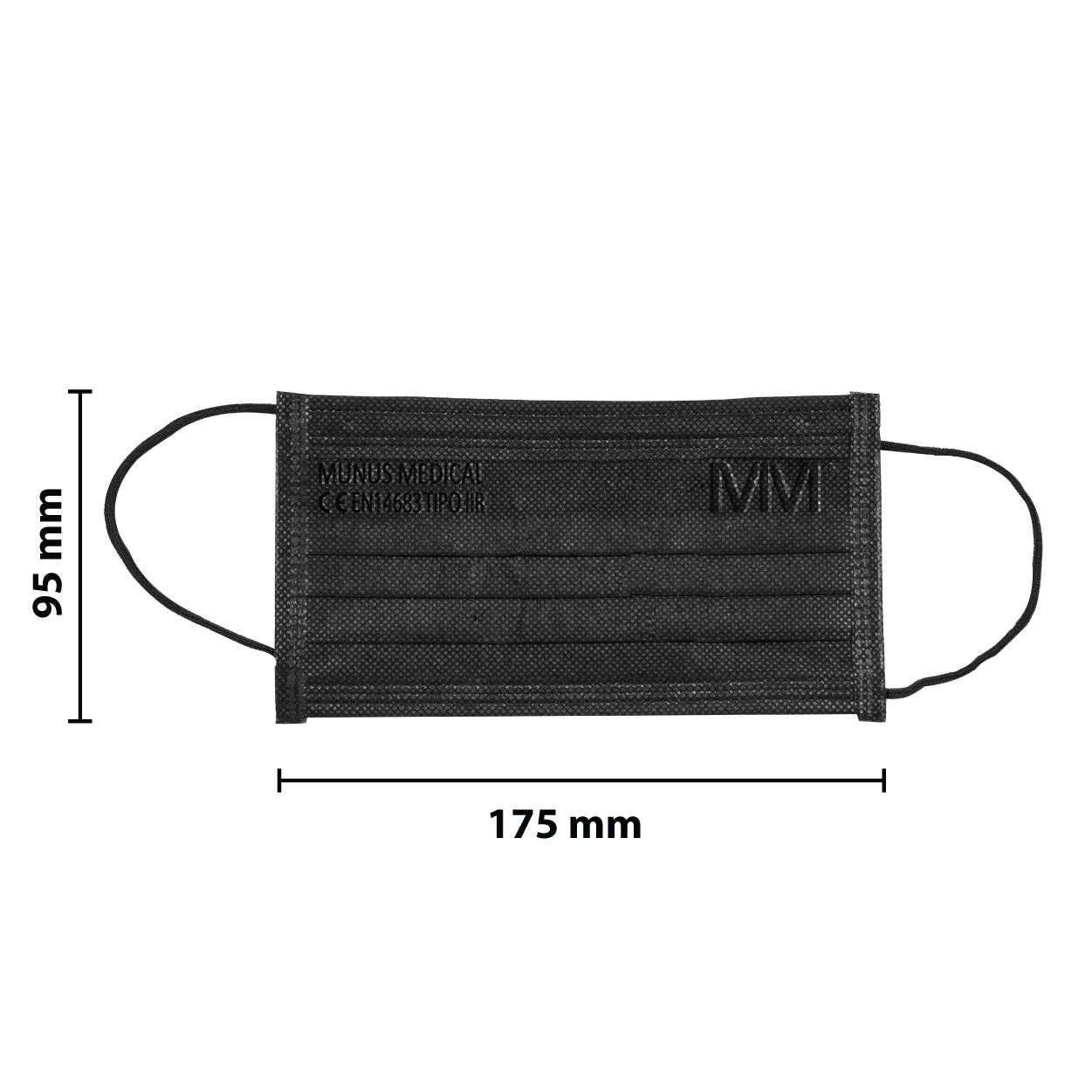 Munus Medical - Venta al por mayor Mascarilla facial protectora - MASCARILLA QUIRÚRGICA PARA ADULTOS MM-005-N - 5 BOLSAS DE 10 PIEZAS5