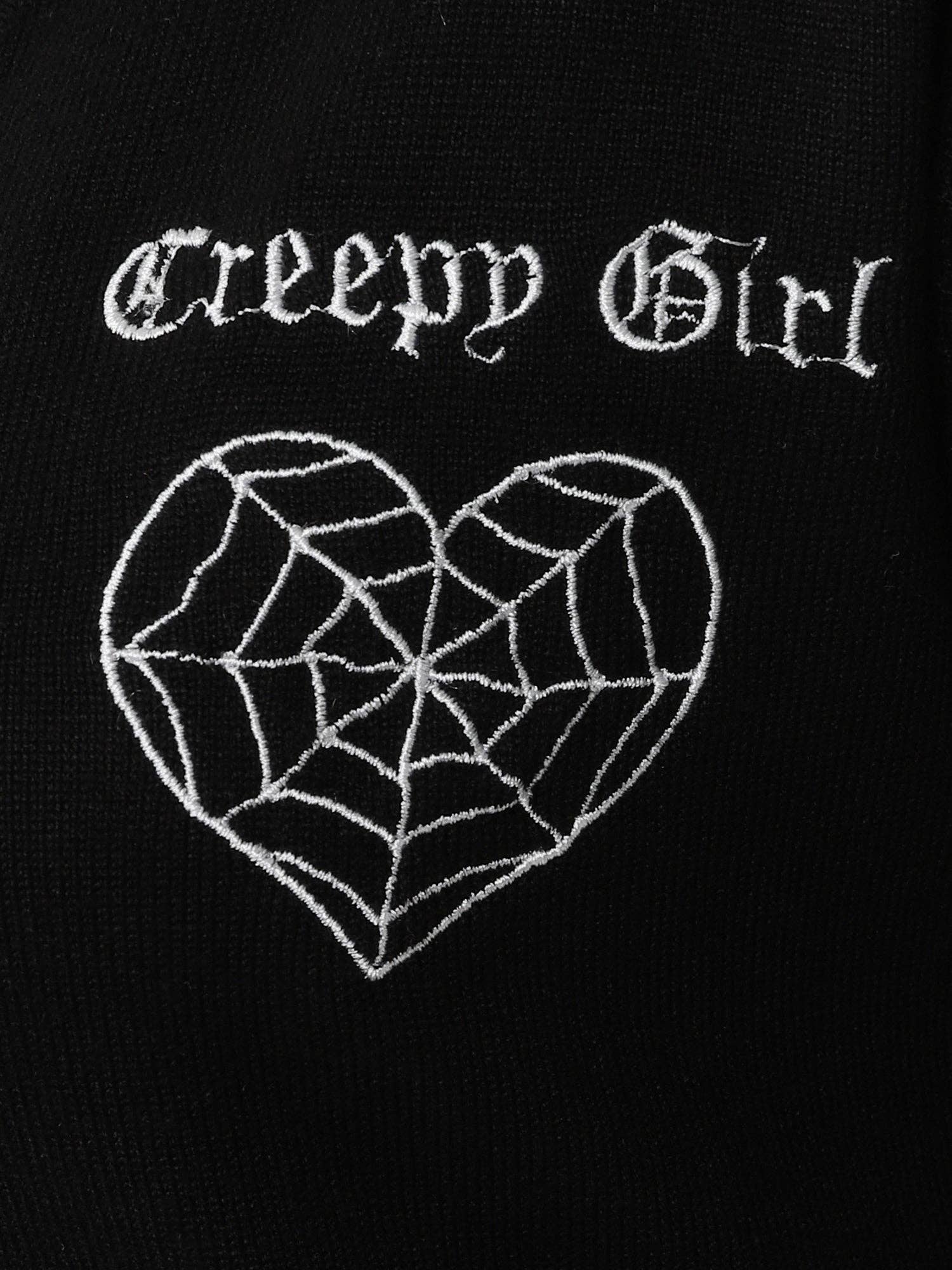 BLACK Padme Creepy Girl Cardigan for wholesale on Faire2