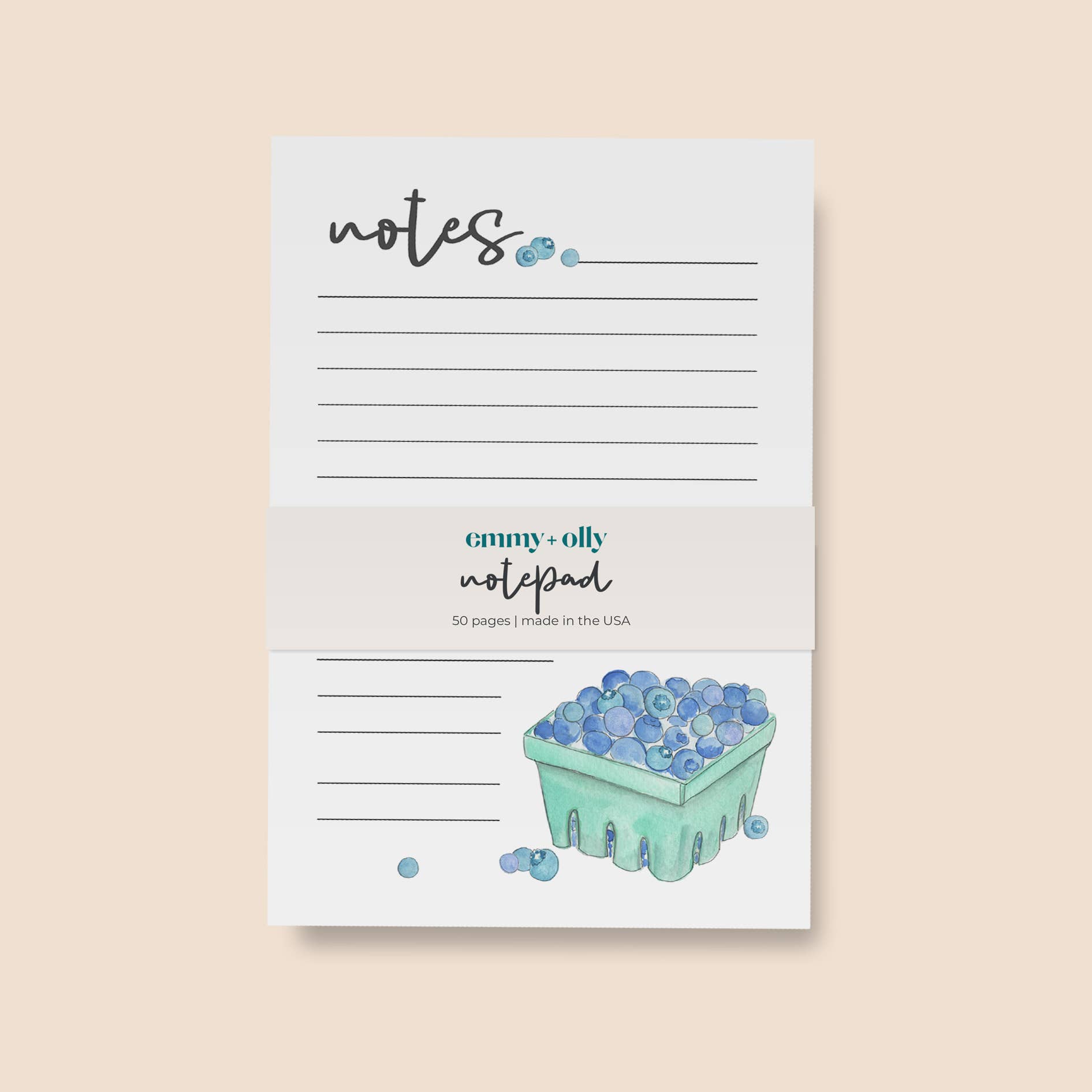emmy+olly - Wholesale Notepad - Notepad - Blueberry Notes List 1