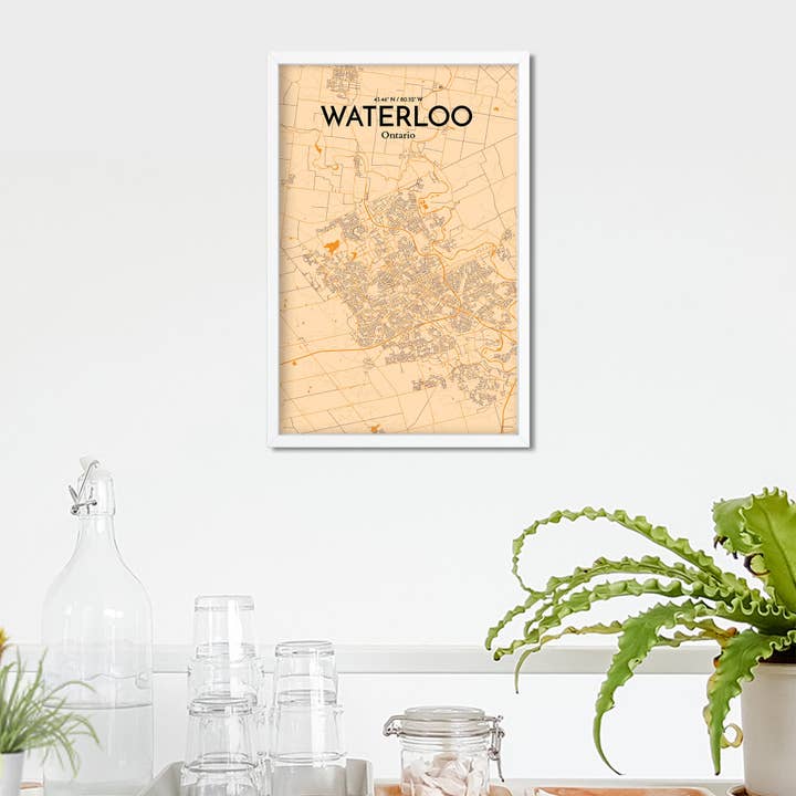 OurPoster.com - Wholesale Poster - Waterloo City Map Poster87