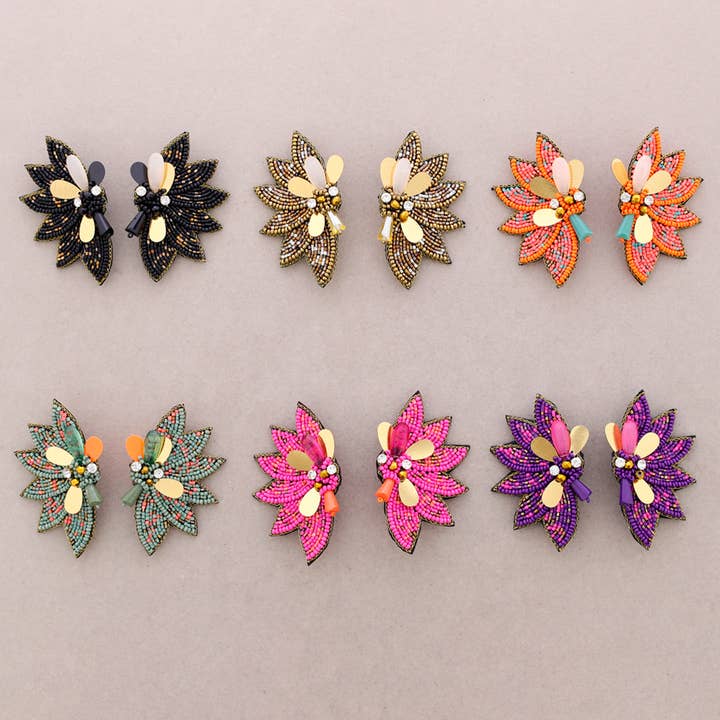 Sonata - Wholesale Dangle Earrings - Wing Sequin Earrings4