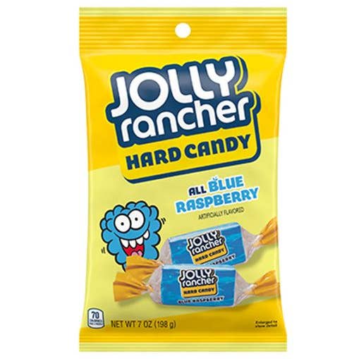 I Got Your Candy – rebuçados por atacado – Jolly Rancher All Blue Raspberry 198 g - 12 unidades