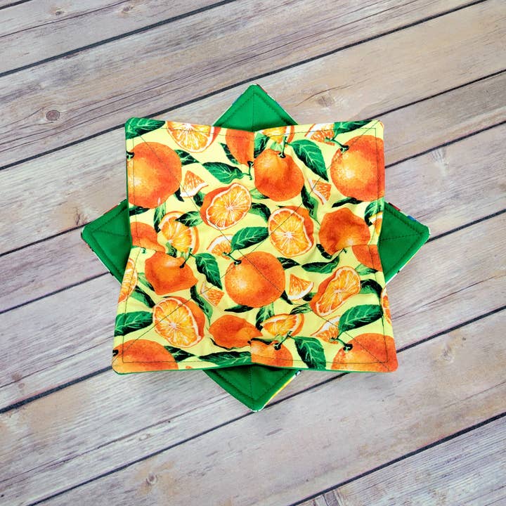 Burpie Bibs Boutique - Wholesale Oven Mitt/Pot Holder - Fruit Bowl Cozy | Lemon Cherry Strawberry Orange Hot Pad24