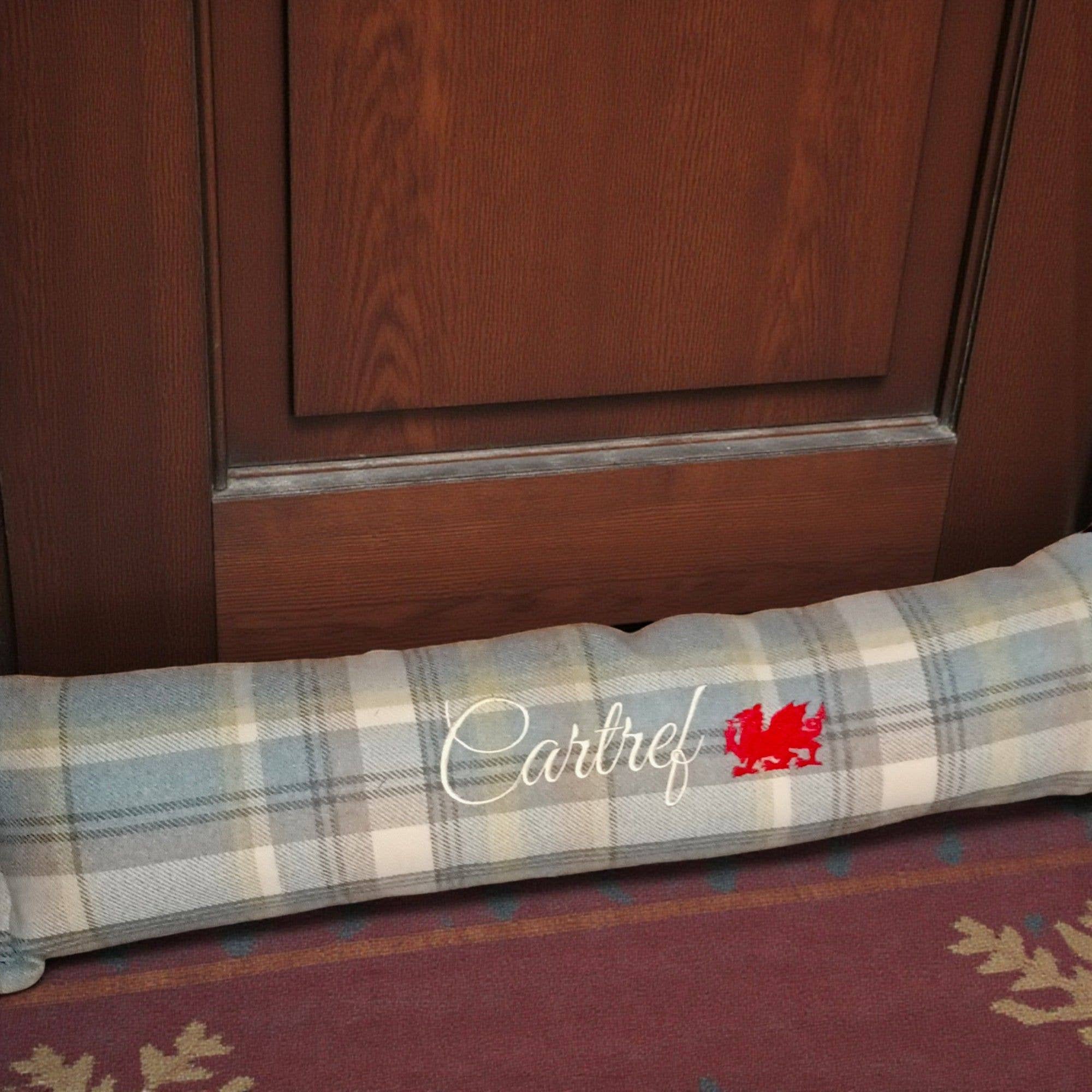 Moose & Co - Wholesale Door Stop - Balmoral check Embroidered Draught Excluders / door stop2