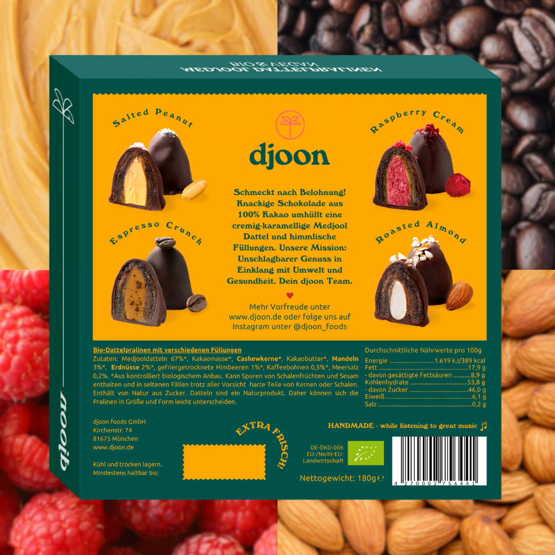 djoon - Venta al por mayor Caja de bombones - Bombones de dátiles: paquete mixto (orgánico)7