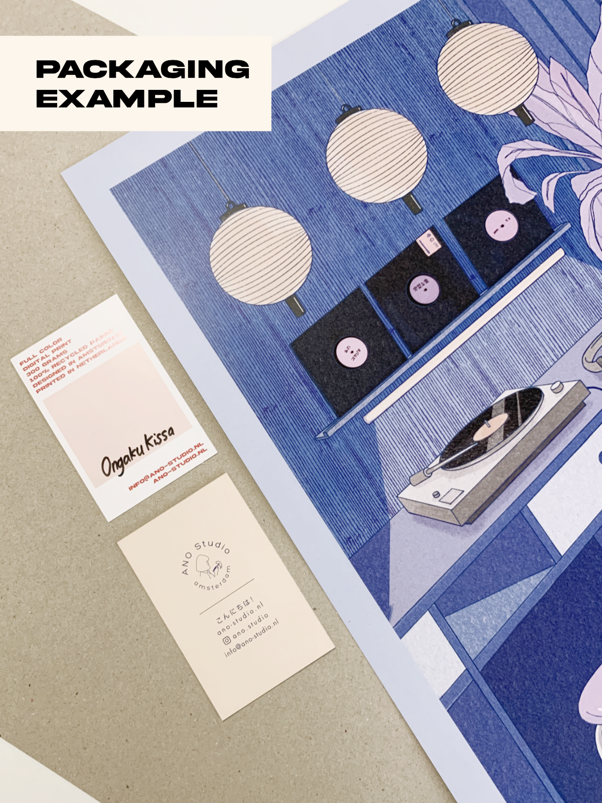 ANO Studio - Venta al por mayor Ilustración - Impresión artística de bicicleta roja A33