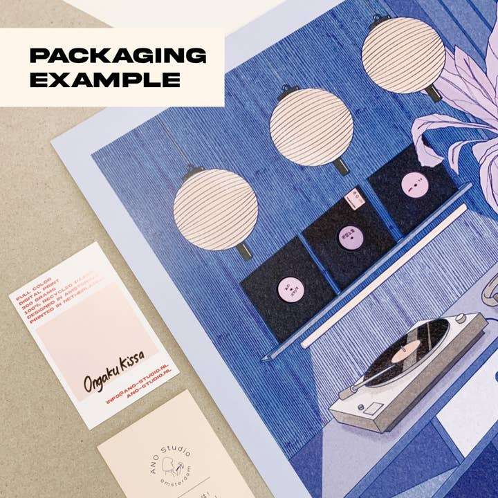 ANO Studio - Wholesale Art Print - A3 Blue Train art print 2