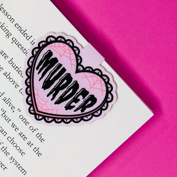 Murder Heart - True Crime - Evidence - Murder Mystery - Magnetic Bookmark for wholesale by Wild & Wicked Designs