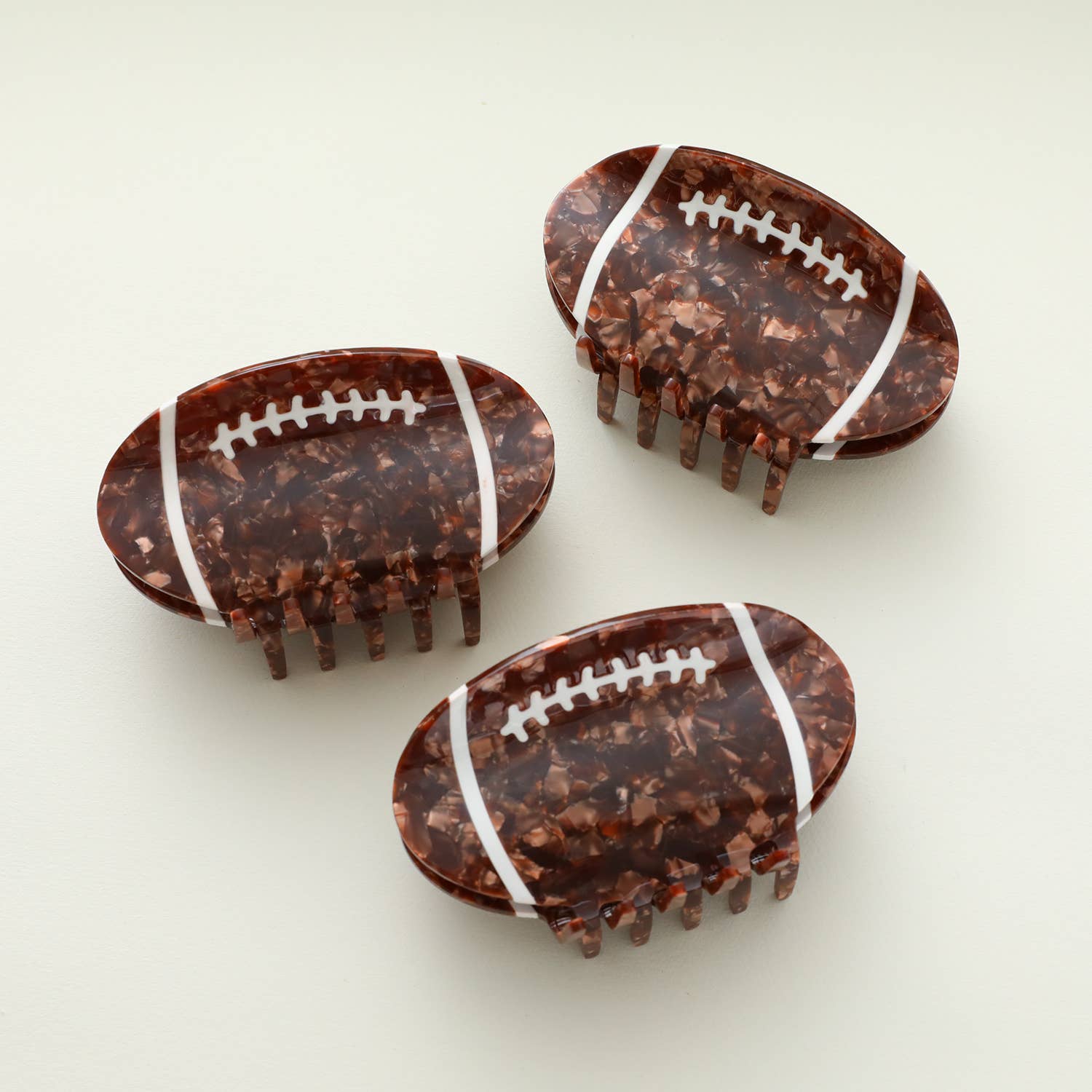 Adorro - Wholesale Hair Clip - Women's - Large Football Claw Clip3