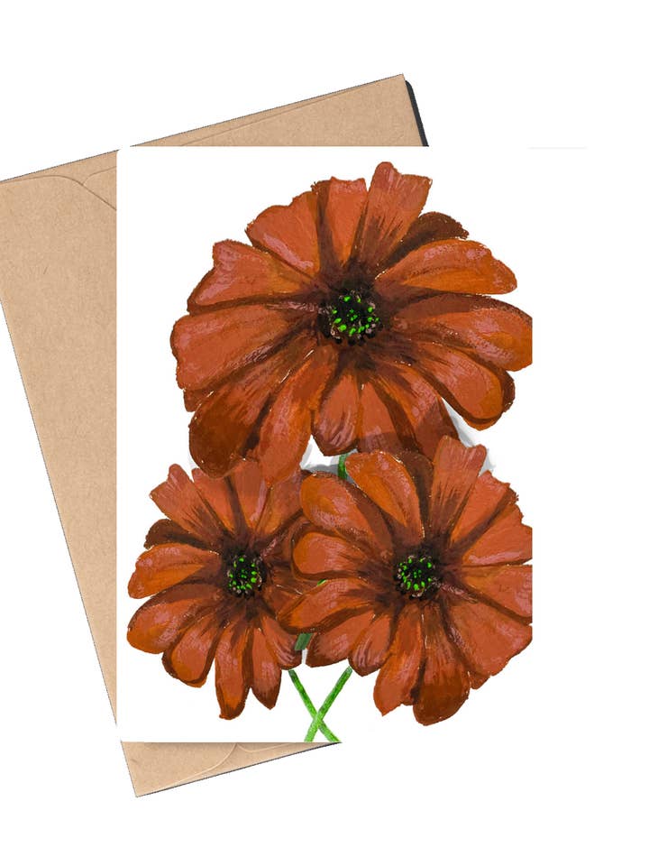 Daisy GRATULATIONSKORT för wholesale av Kelly U Fine Art Studio