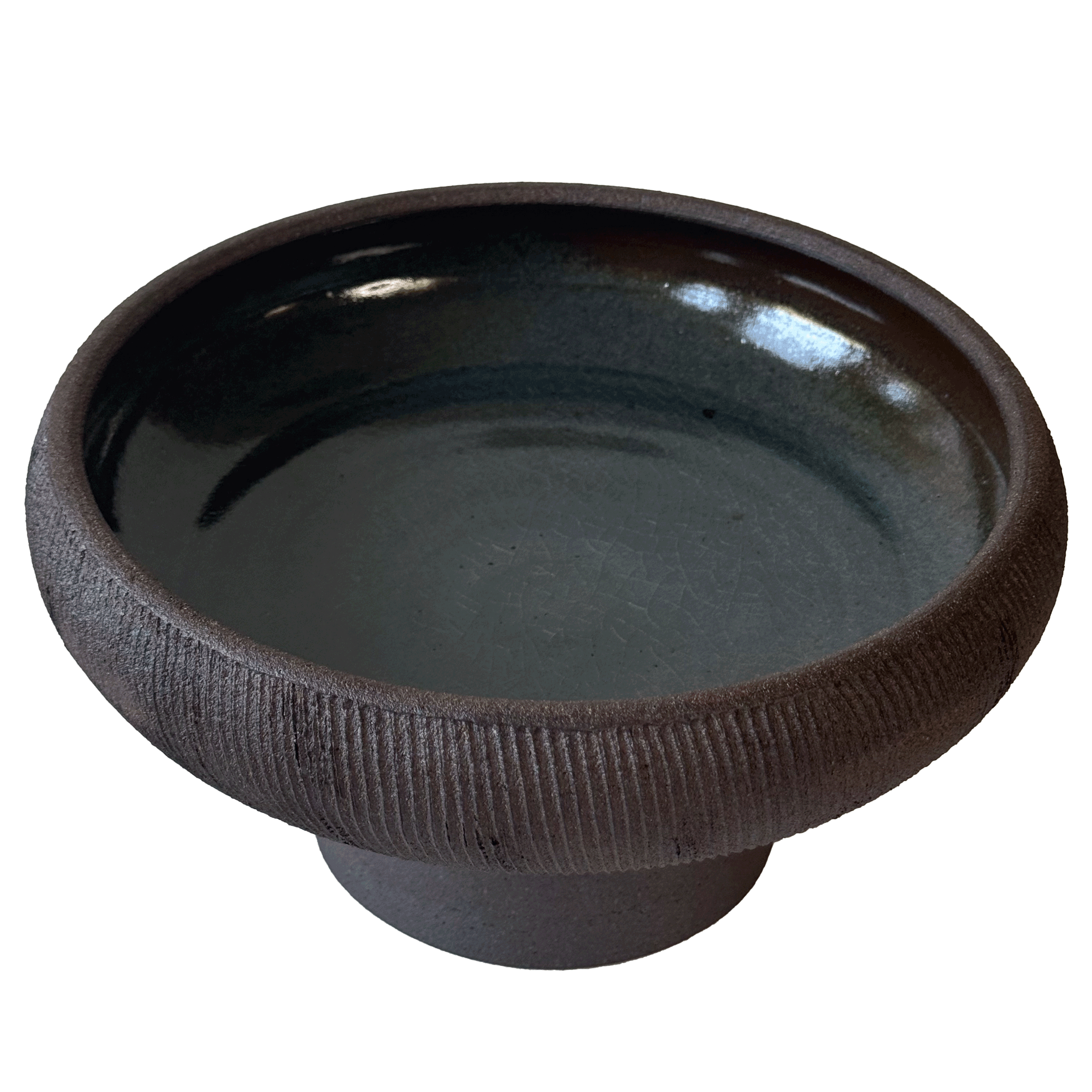 SOMBRA - Wholesale Decorative Plate/Dish/Bowl - 10" Jasper Pedestal Bowl 1011