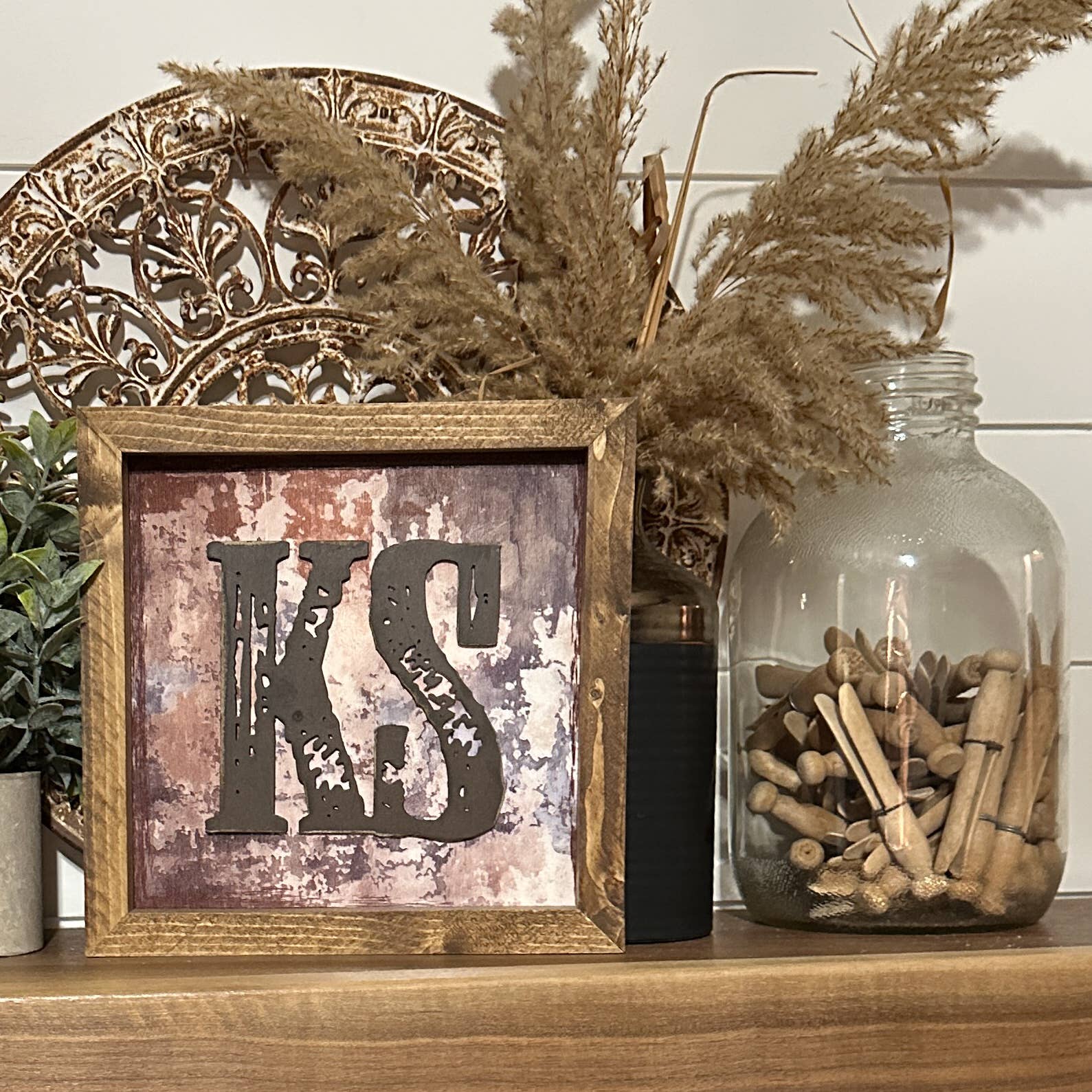 The Broken Board - Wholesale Sign - State sign with laser cut wood overlay8