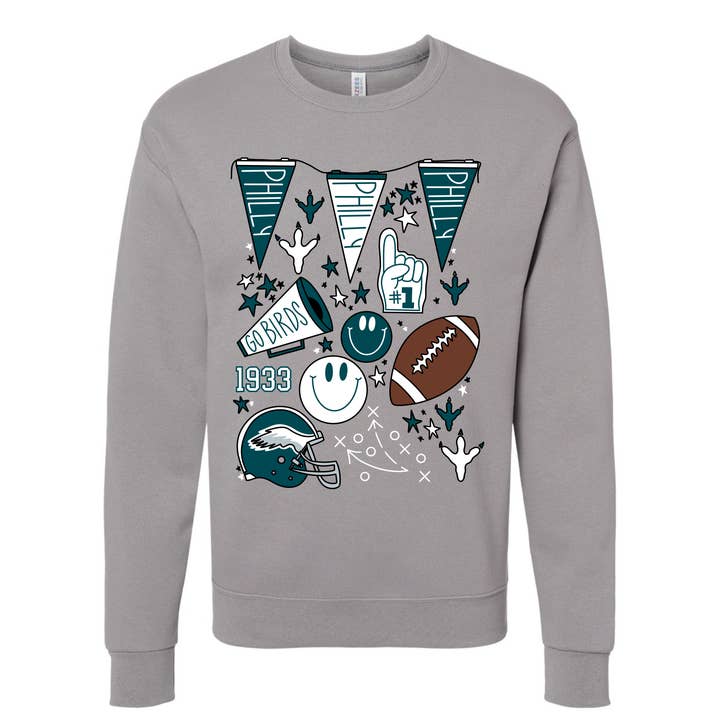 Eagles Football Doodle for wholesale by Jordanna Adams