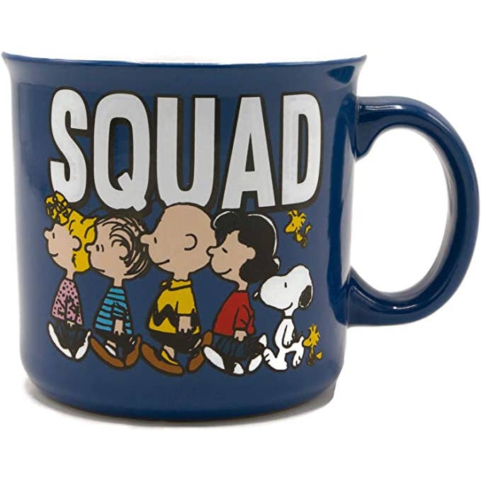 Silver Buffalo - Wholesale Coffee Mug - Peanuts Squad 20oz Ceramic Camper Mug0
