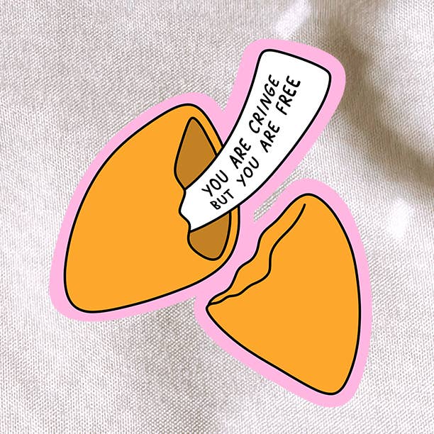 amarieacreates - Wholesale Sticker - You Are Cringe But You Are Free Sticker0