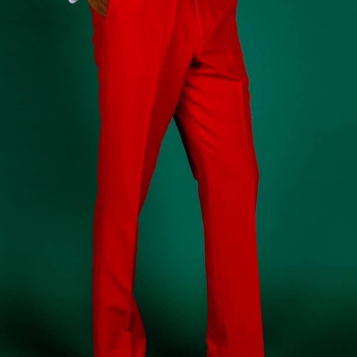 Die Red Hots | Solide rote Anzughose für den Großhandel von Shinesty, Inc