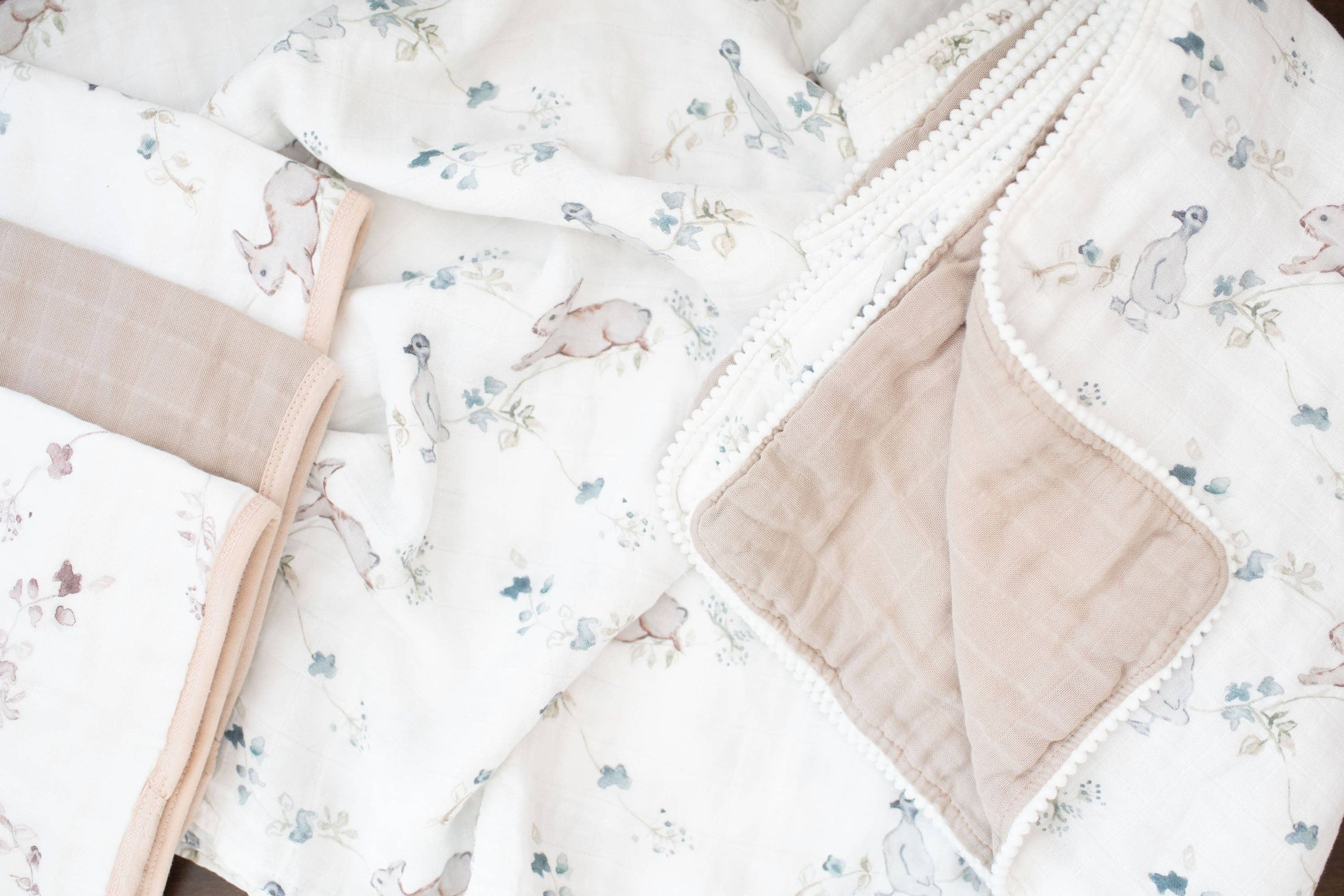 Fawn & Foster - Wholesale Swaddle - Baby - Organic Muslin Gauze Swaddle Receiving Blanket | Ivy Hollow5