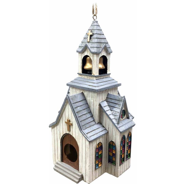 Spoontiques, Inc - Wholesale Bird House - Church Birdhouse