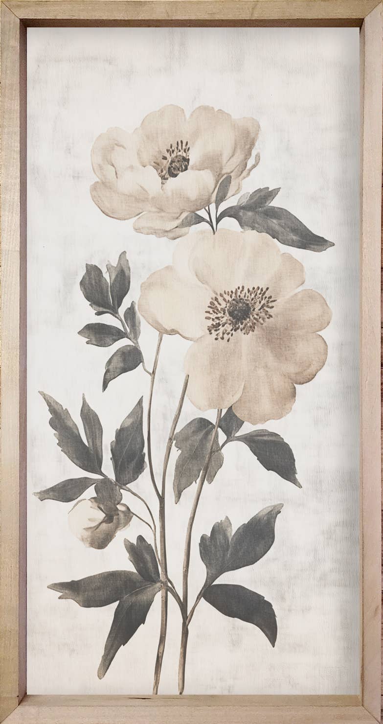 Brayden and Brooks - Wholesale Gallery Wall Set - 35x18 White Vintage Botanicals1